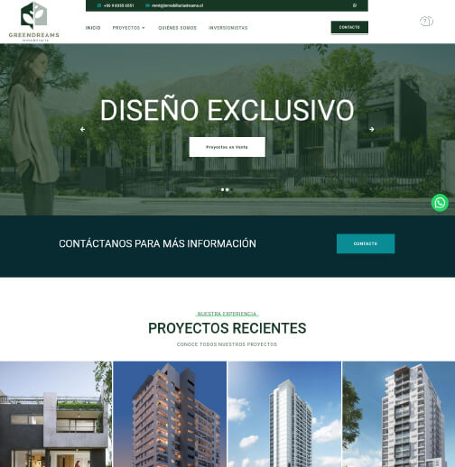 Sitio Web Inmobiliaria