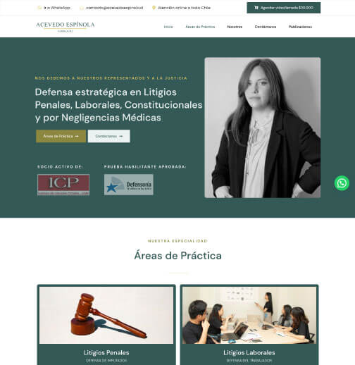 Página Web Abogado